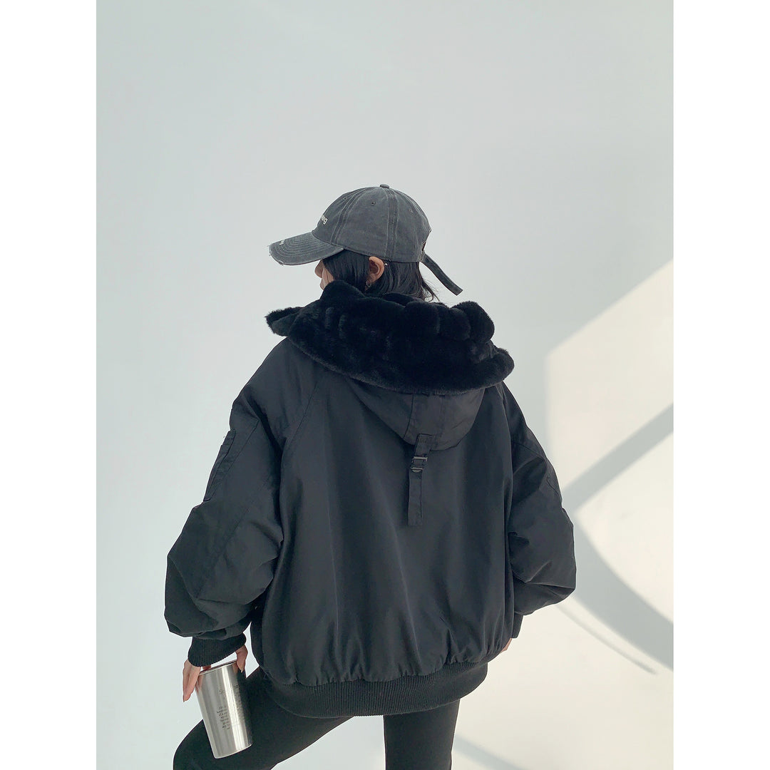 Fur Lining Hooded Jacket