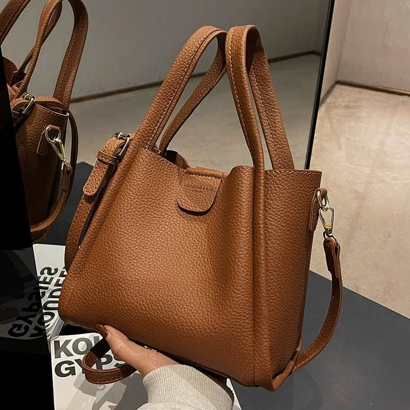 Adjustable Strap Bucket Shaped Bag