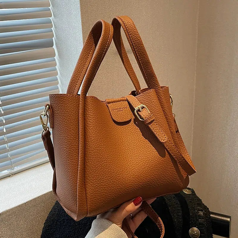 Adjustable Strap Bucket Shaped Bag