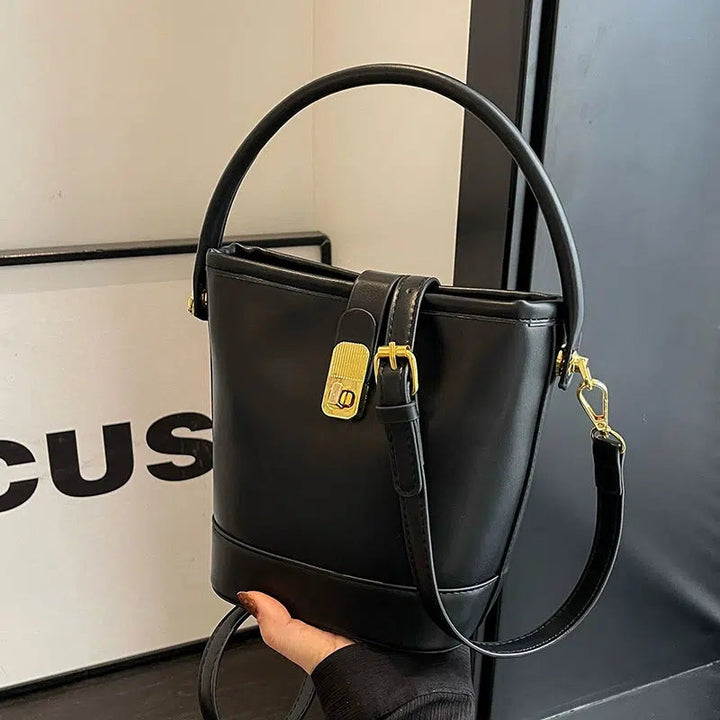 Adjustable Strap Bucket Shaped Bag