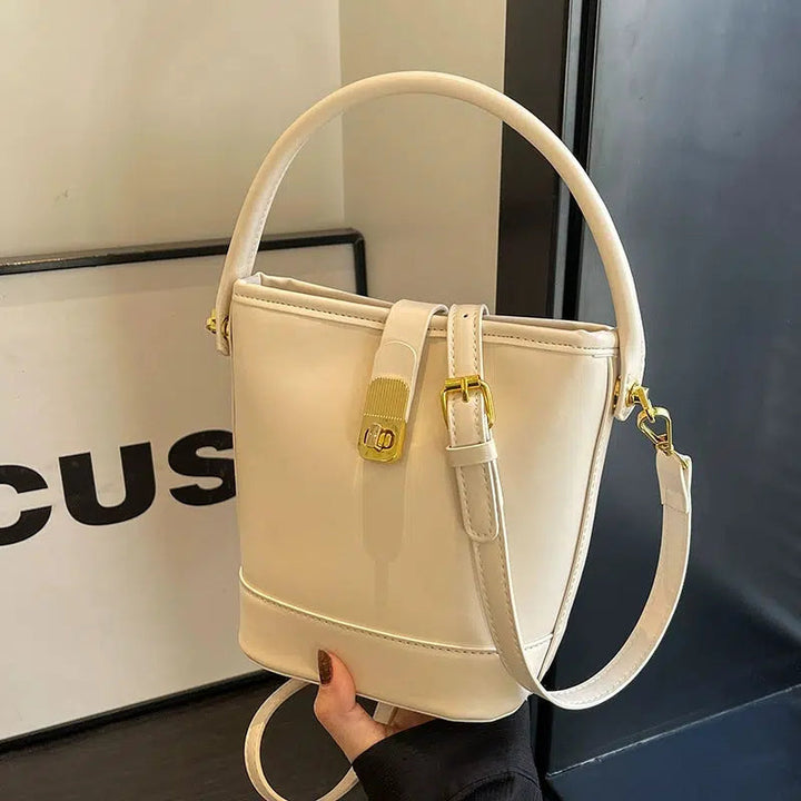 Adjustable Strap Bucket Shaped Bag