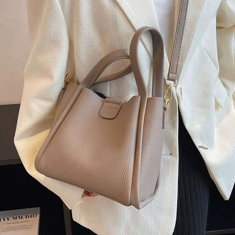 Adjustable Strap Bucket Shaped Bag