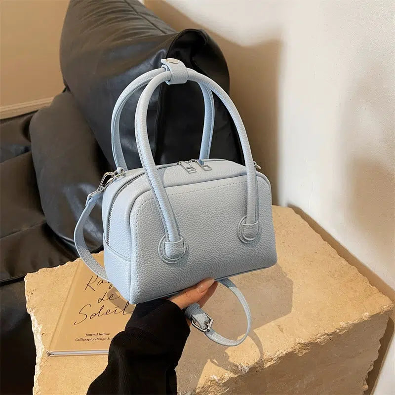 Adjustable Strap Textured Handbag