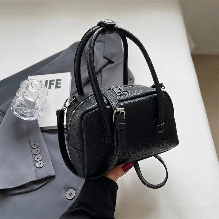 Adjustable Strap Textured Handbag