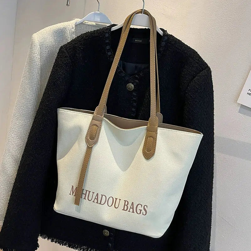 Adjustable Straps Canvas Shoulder Bag