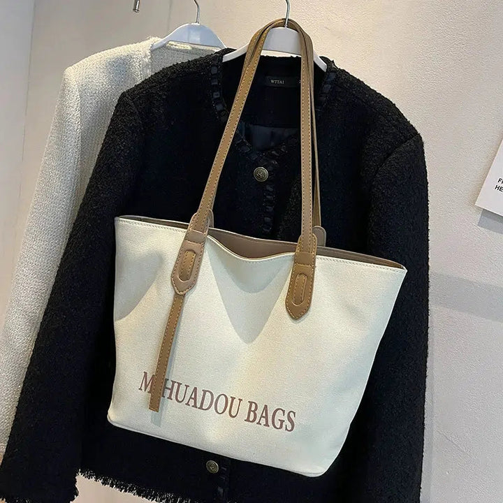 Adjustable Straps Canvas Shoulder Bag