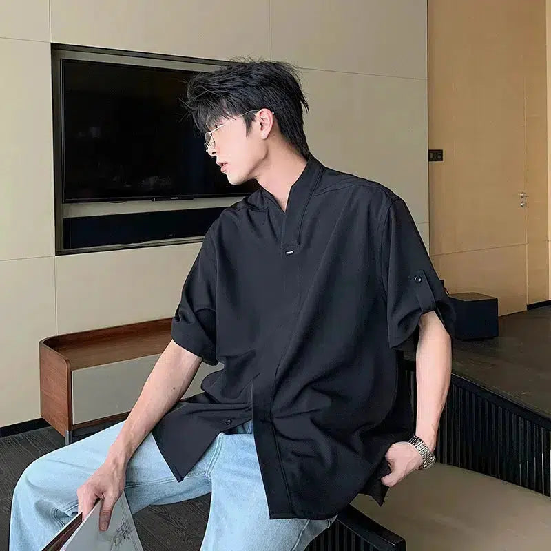 Anti-wrinkle Japanese Collar Shirt