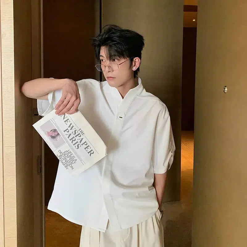 Anti-wrinkle Japanese Collar Shirt