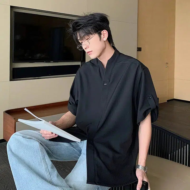 Anti-wrinkle Japanese Collar Shirt