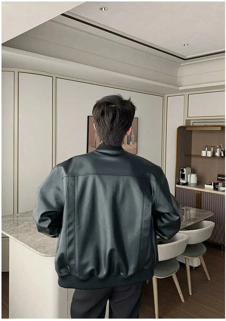 Black Faux Leather Jacket