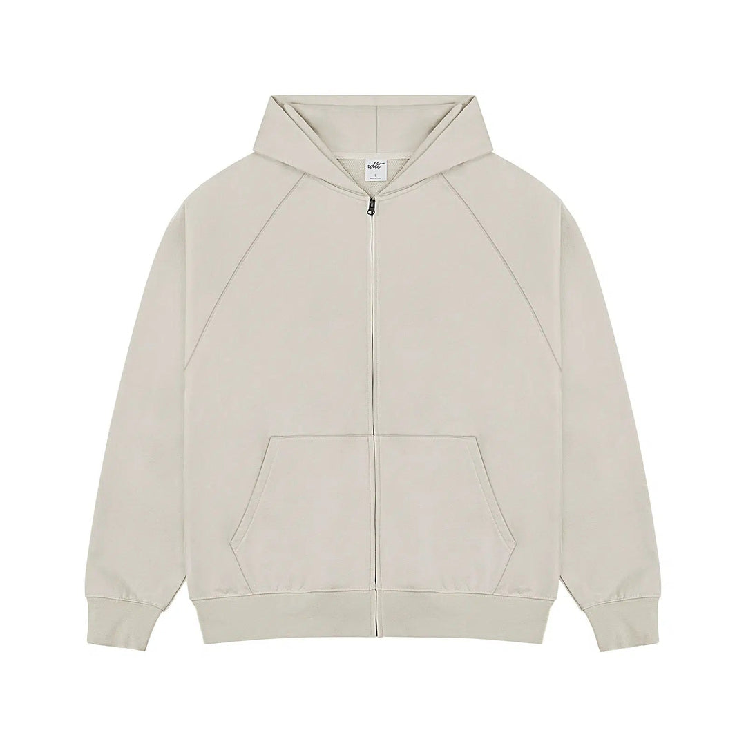 Blank Zip-up Hooded Hoodies