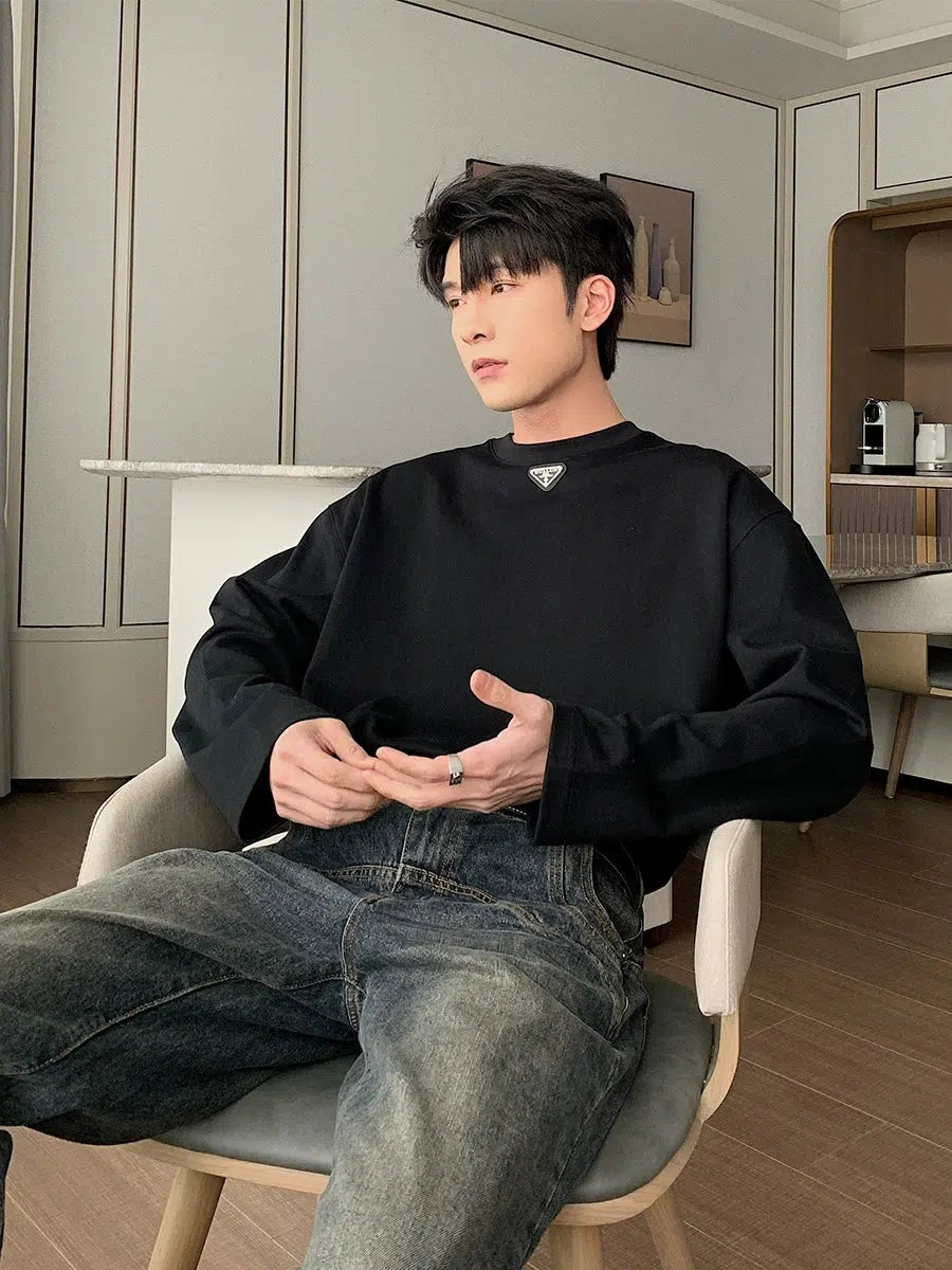 Bottoming Round Neck Long Sleeve Shirt