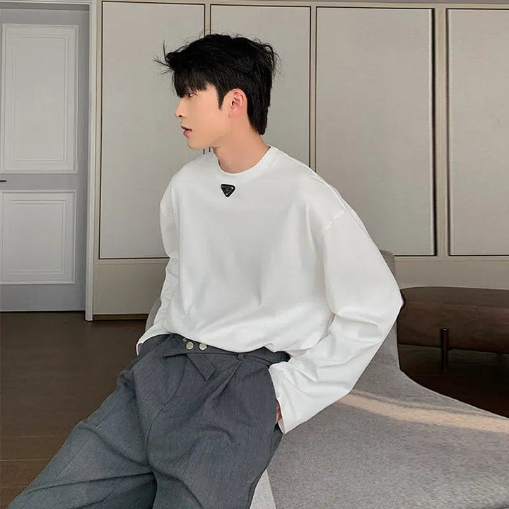 Bottoming Round Neck Long Sleeve Shirt