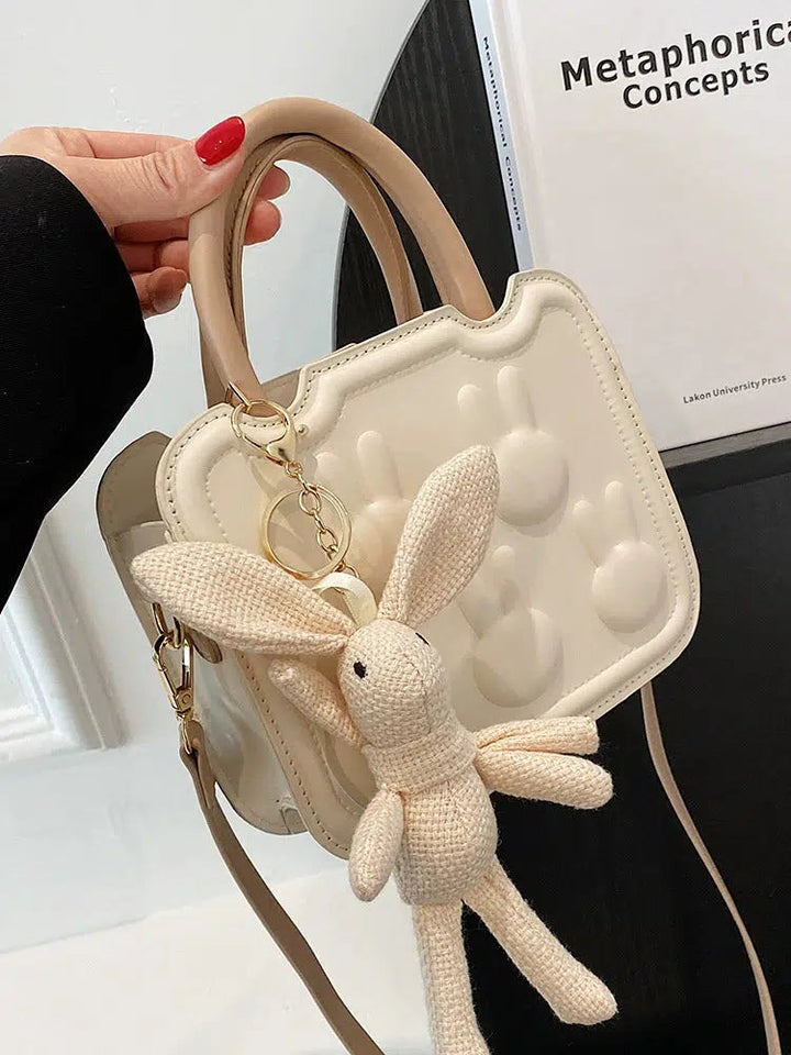 Bunny Embossed Small Square Bag