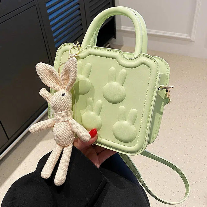 Bunny Embossed Small Square Bag