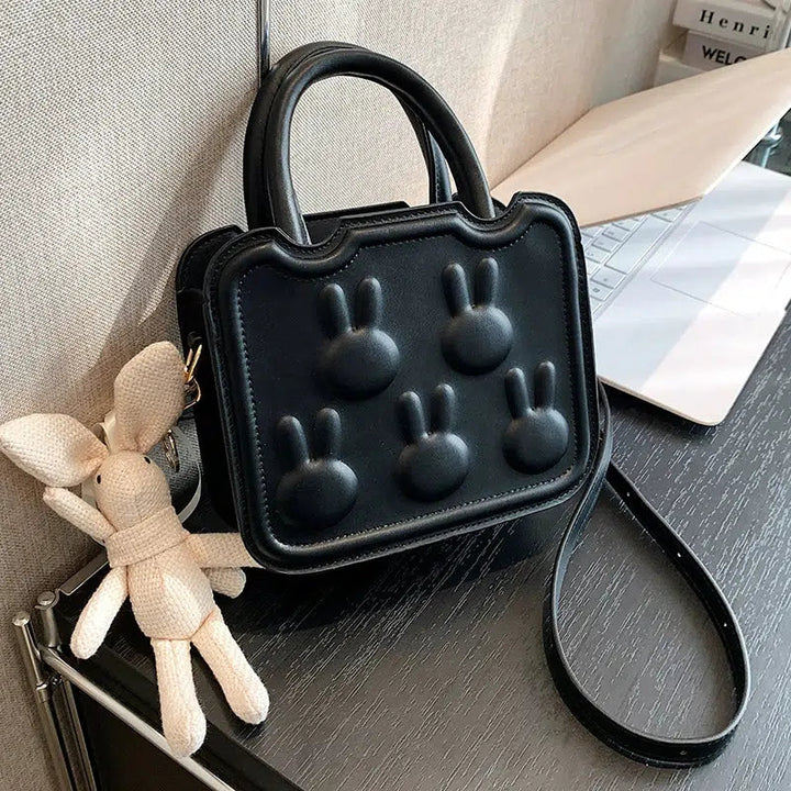 Bunny Embossed Small Square Bag