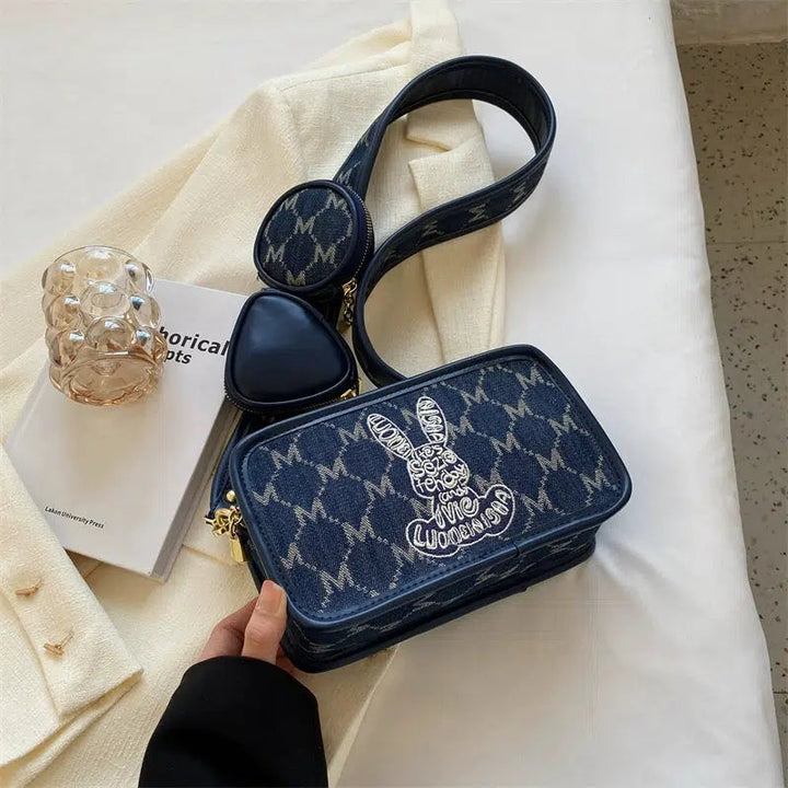Bunny Pattern Crossbody Bag Set
