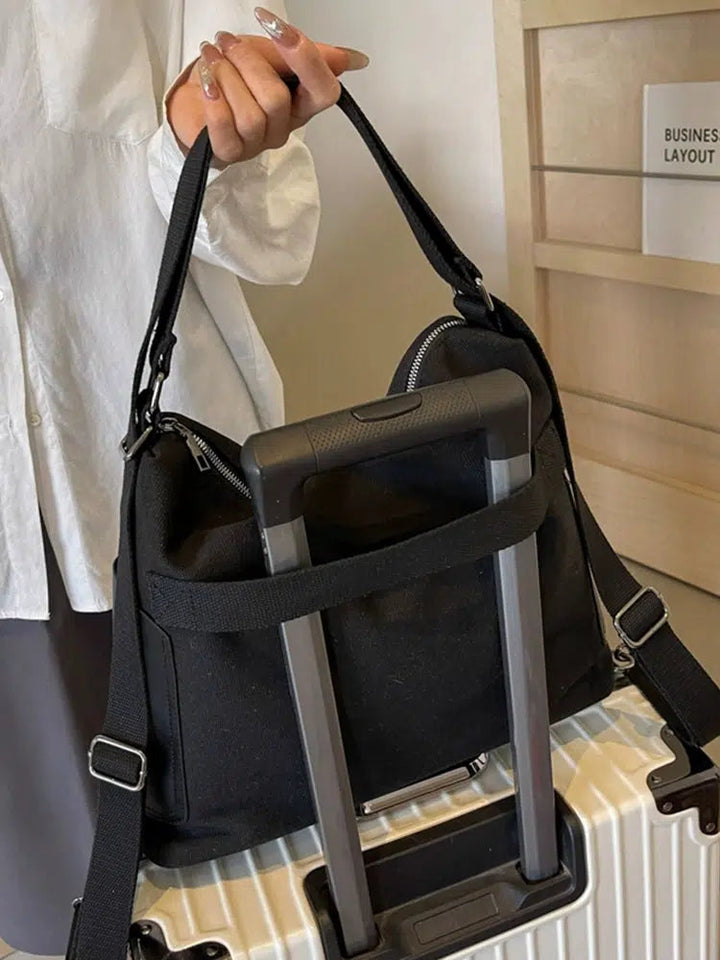 Canvas Leather Backpack