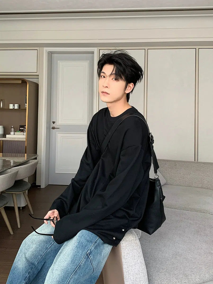 Casual Crew Neck Long Sleeve Pullover