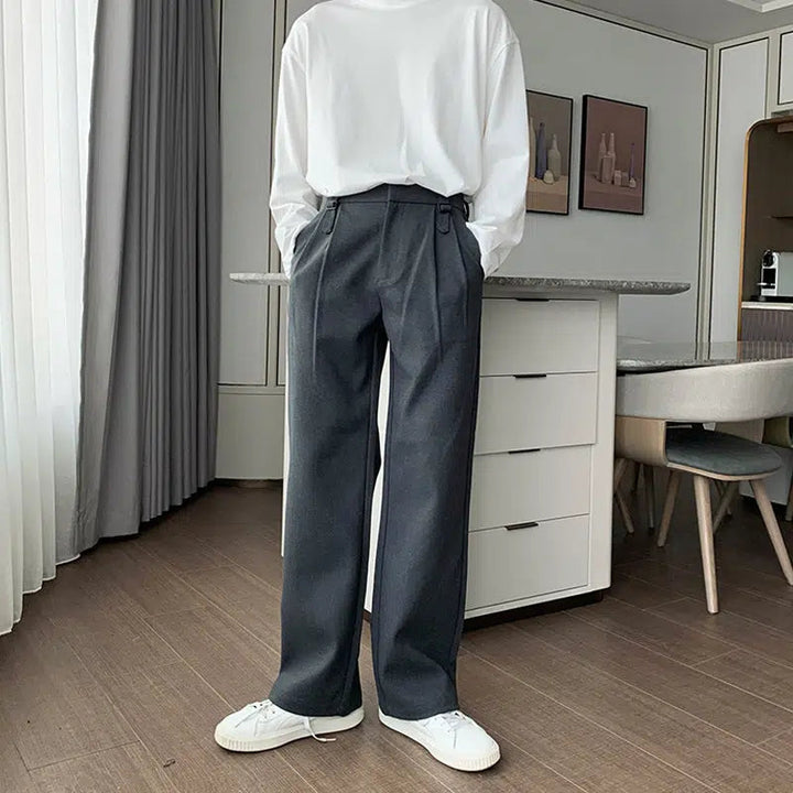 Casual Double-Breasted Suit