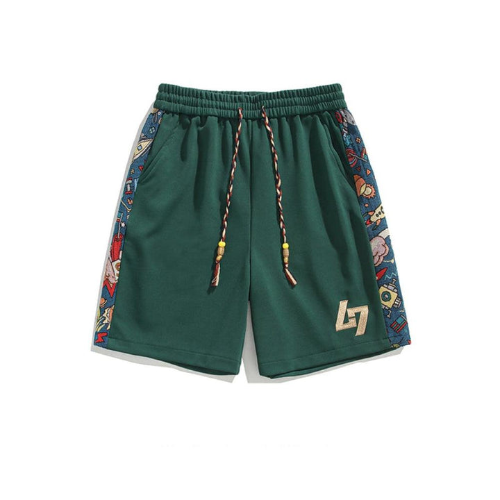 Casual Embroidery Sports Shorts