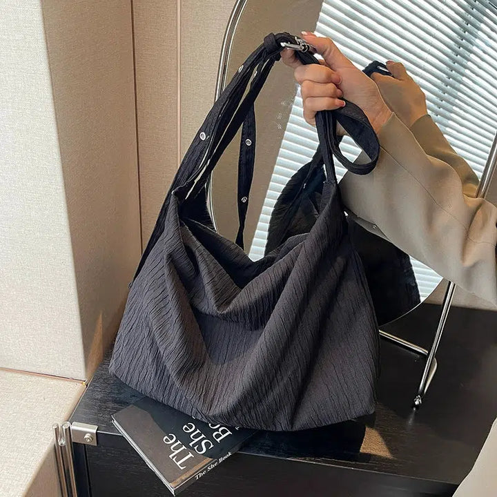 Casual Pleated Shoulder Bag