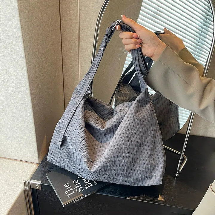 Casual Pleated Shoulder Bag