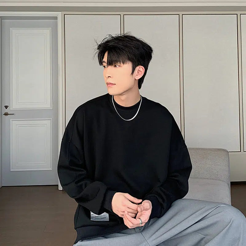 Casual Round Neck Sweatshirt