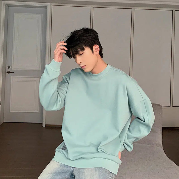 Casual Round Neck Sweatshirt