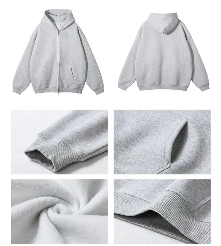Casual Zip-Up Hoodie Sweatshirt