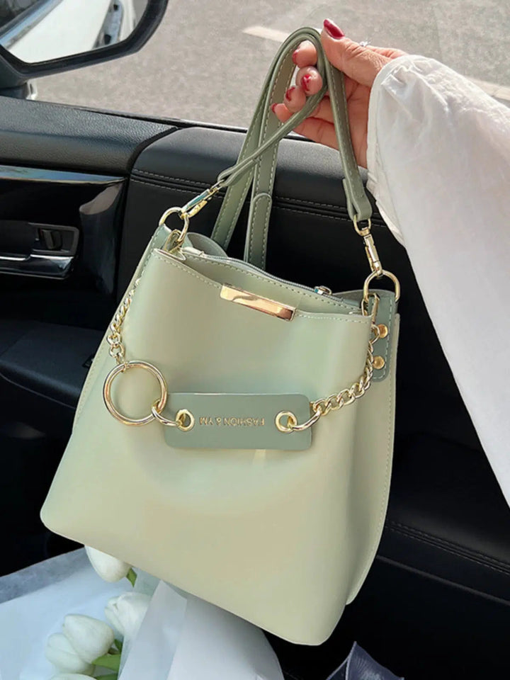 Chain Strap Inner Compartment Bucket Bag