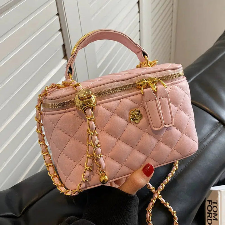 Chain Strap Quilted Handbag