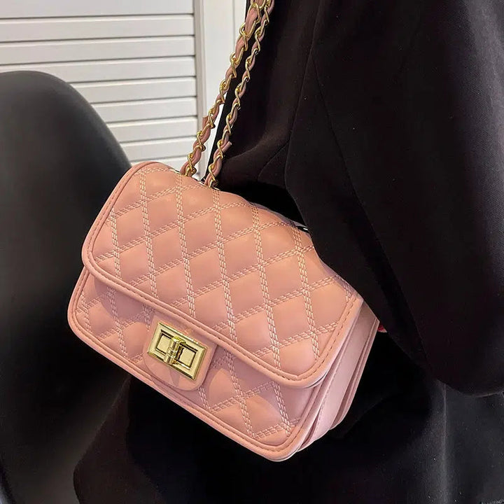 Chain Strap Small Quilted Square Bag