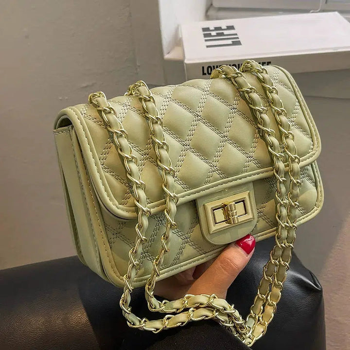 Chain Strap Small Quilted Square Bag