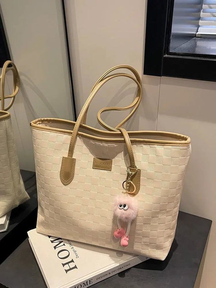 Checkered Pattern Tote Bag
