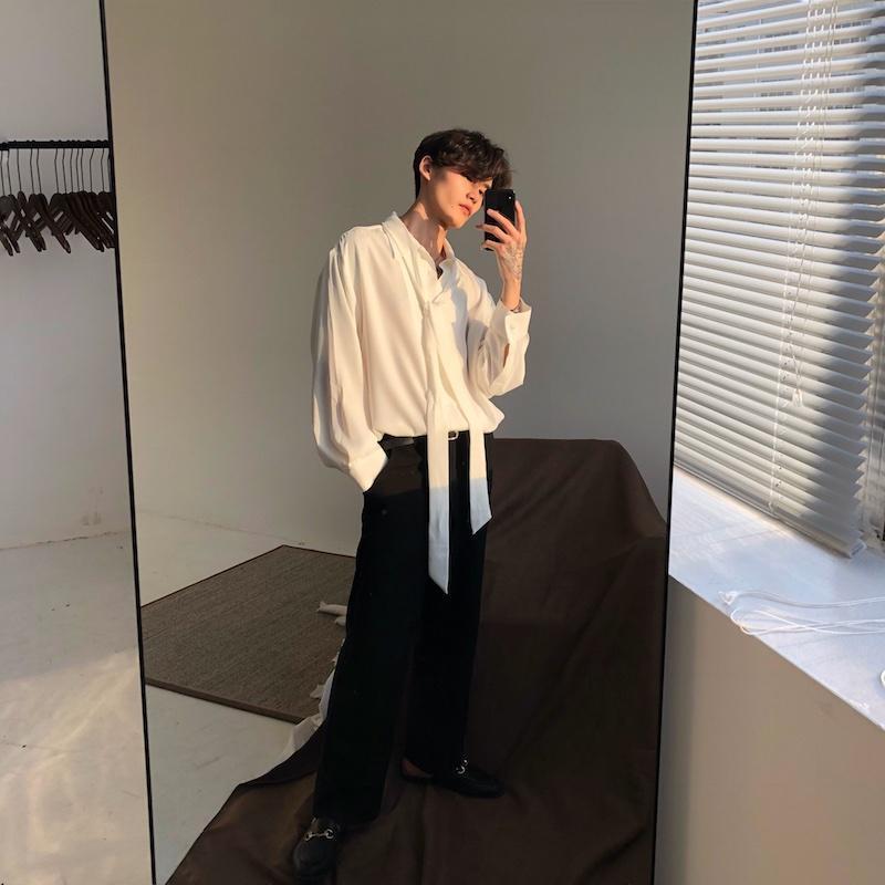 Chiffon Bow Tie Style Shirt