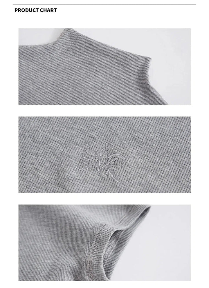 Classic Fitted Turtleneck Short Sleeve Pullover