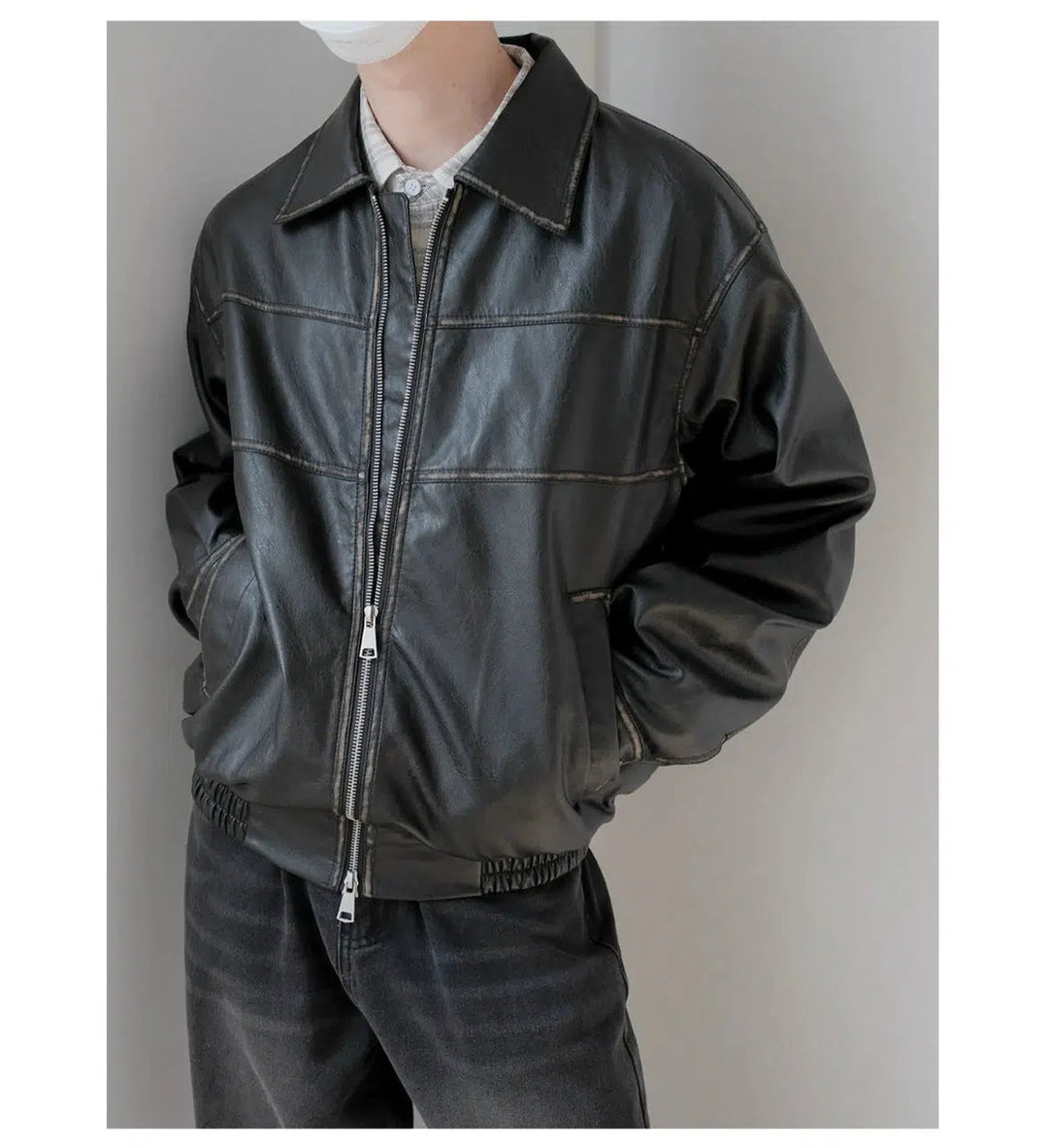 Classic-fit Leather Jacket