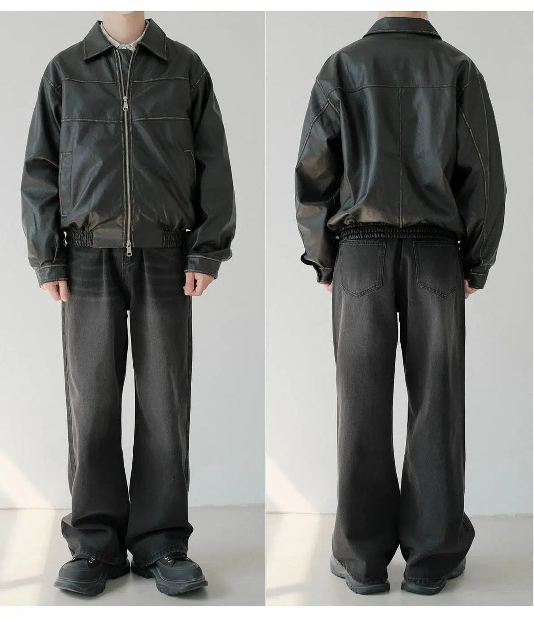 Classic-fit Leather Jacket