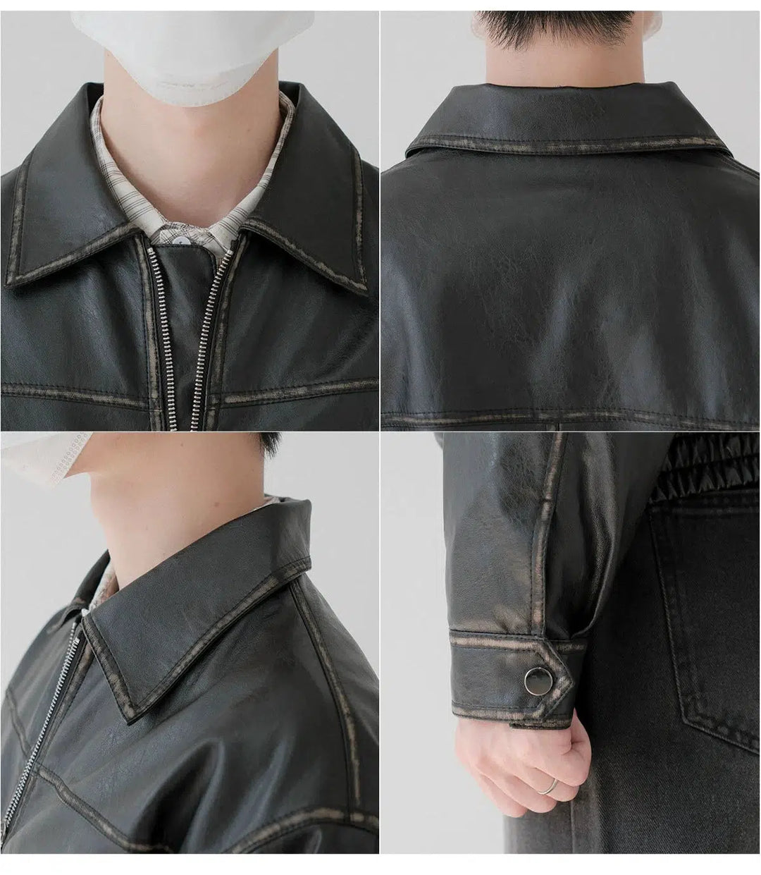 Classic-fit Leather Jacket