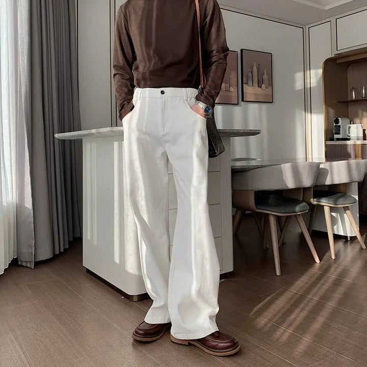 Cleanfit Wide-Leg Denim Pants