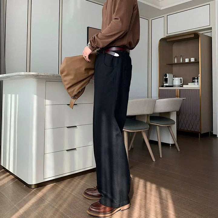 Cleanfit Wide-Leg Denim Pants