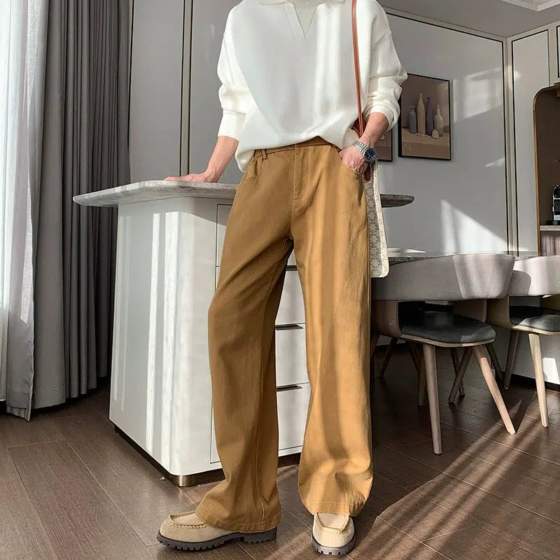 Cleanfit Wide-Leg Denim Pants