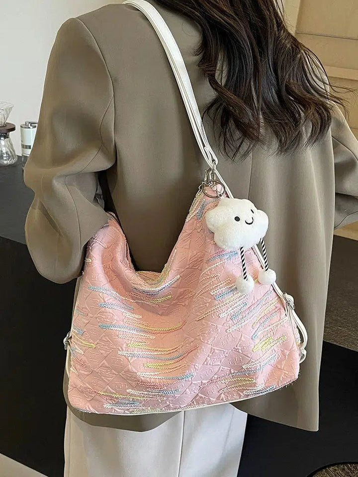 Cloud Charm Quilted Shoulder Bag
