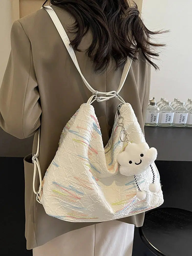 Cloud Charm Quilted Shoulder Bag