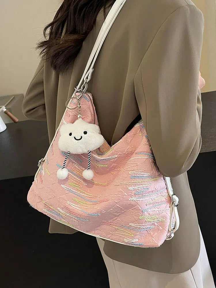 Cloud Charm Quilted Shoulder Bag