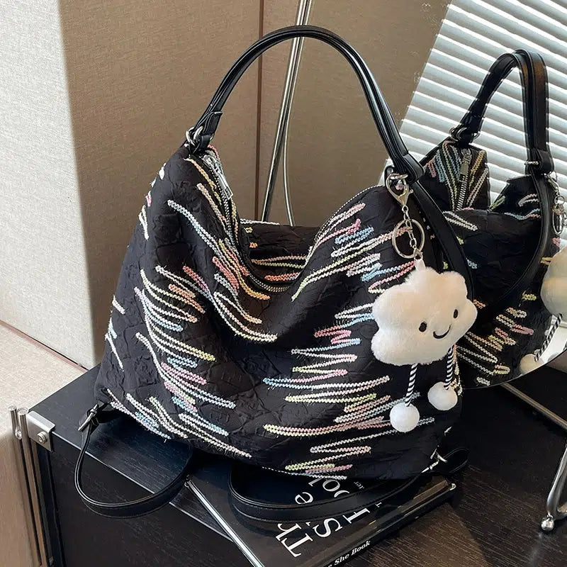 Cloud Charm Quilted Shoulder Bag