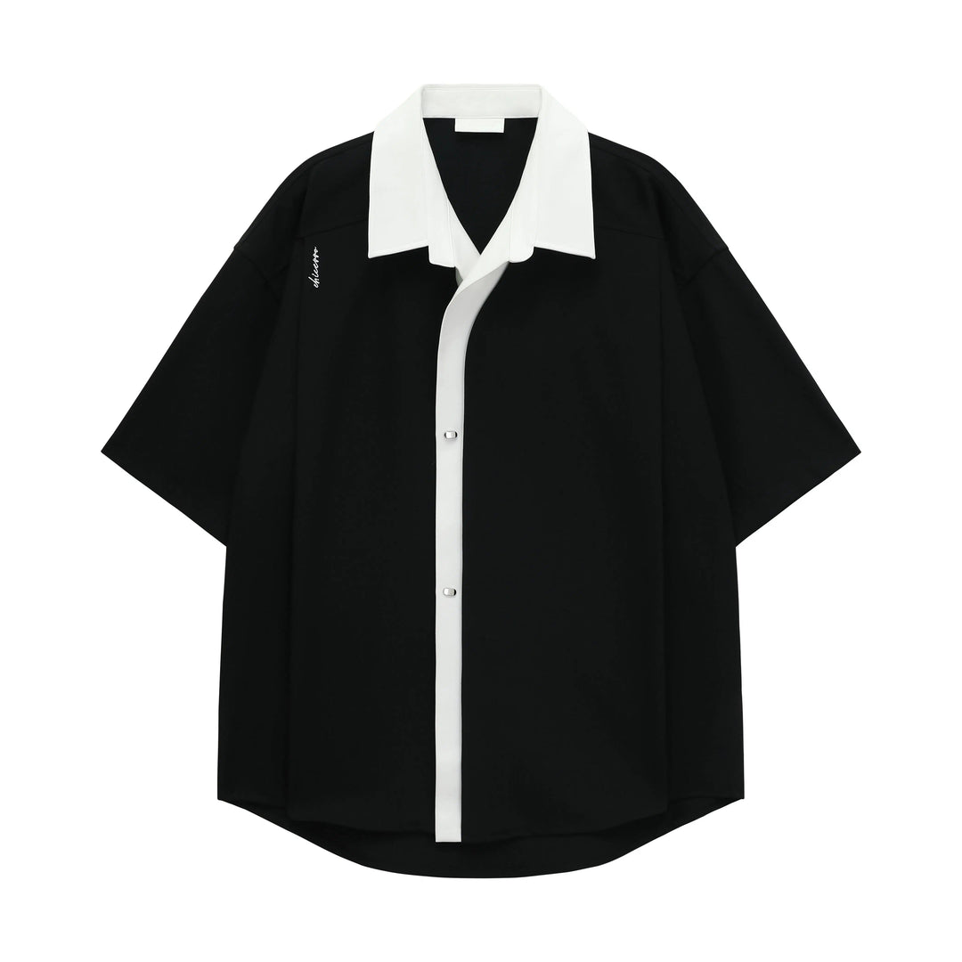 Color Block Short Sleeve Shirt