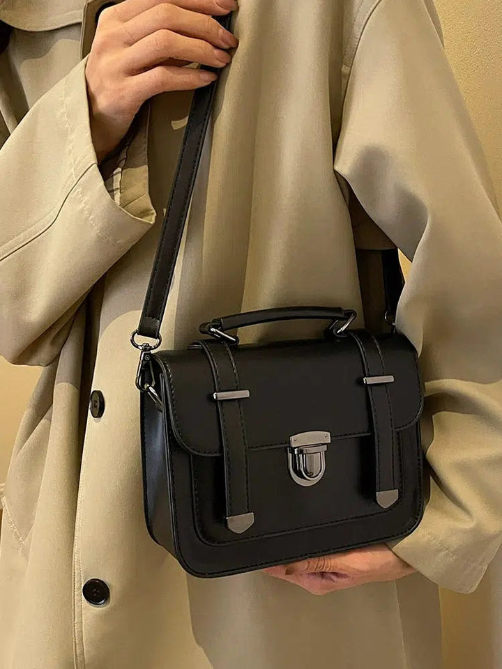 Compact Buckled Crossbody Bag