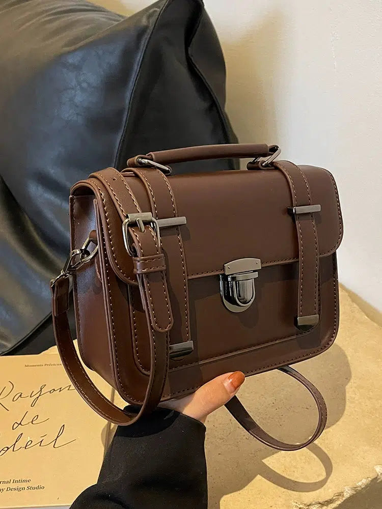 Compact Buckled Crossbody Bag